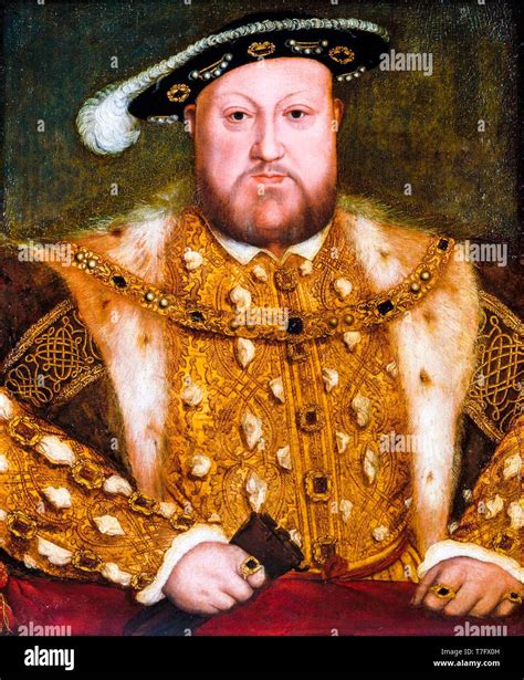 Il Re Enrico Viii Ritratto Di Henry Viii La Pittura Dopo Hans Holbein Il Giovane