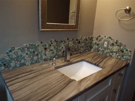 When the water wet the walls, it is going to make the wall humid and get more chance to get moldy faster. Porcelain & Pebbles Bathroom Backsplash Heart-shaped ...