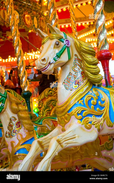 Carousel Horse Fairground Ride Uk Hi Res Stock Photography And Images