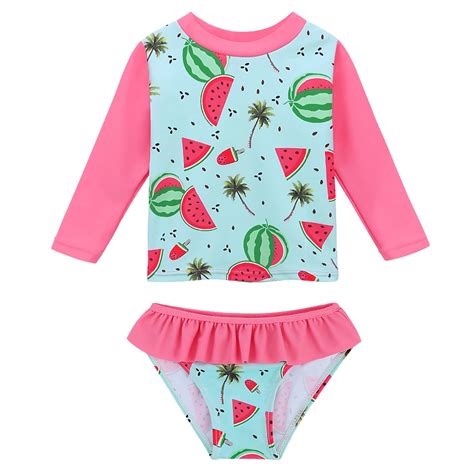 Baohulu Cute Print Upf50baby Girl Swimwear Infant Toddler Swimsuit