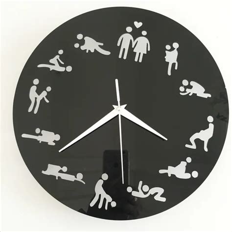 Funlife Sex Couple Sex Clockadult Art Bar Cafe Wall Clockdiy Home