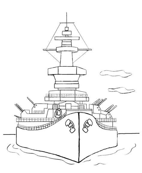 Battleship Coloring Coloring Pages