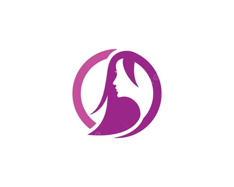 Frau Gesicht Silhouette Charakter Illustration Logo Symbol Vektor