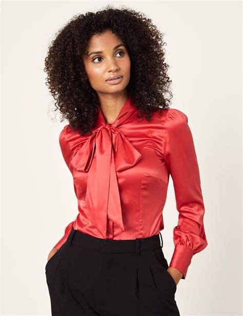 Formal Shirts For Women Hawes And Curtis Pussy Bow Blouse Sexy Blouse