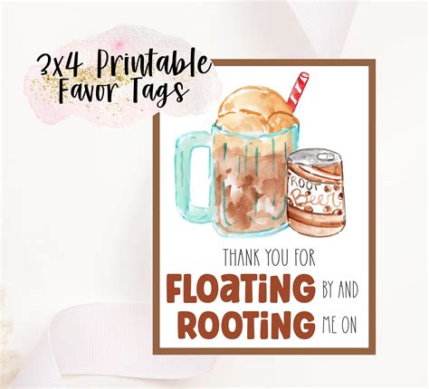 Root Beer Float Party Invitation Printable Root Beer Etsy