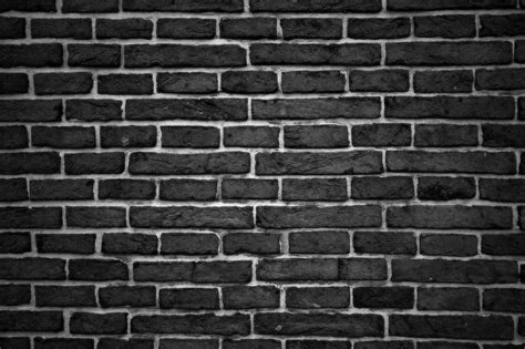 Hd Wallpaper Black Brick Wall Building Brick Texture