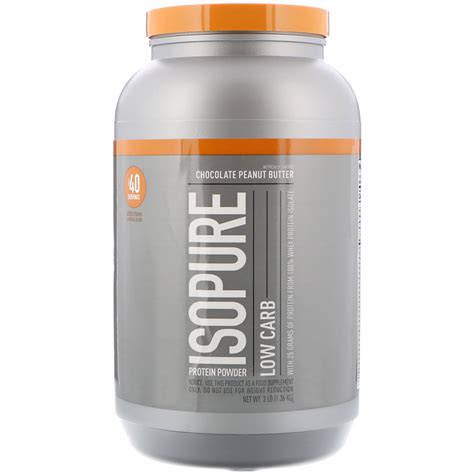 Nature S Best Isopure Isopure Protein Powder Low Carb Chocolate Peanut Butter 3 Lbs 1 36 Kg