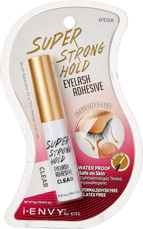 Kiss I Envy Eyelash Adhesive Super Strong Hold Clear 5 Gram Amazon