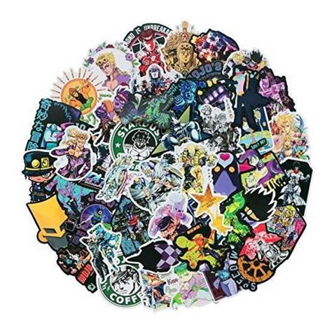 50 Piezas Jojos Bizarre Adventure Stickers Set Calcomanias Mercado Libre