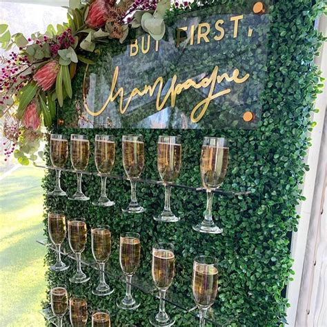 Clear Acrylic Tiered Champagne Glass Wall Holder For Wedding Champagne Cup Display Stand Buy