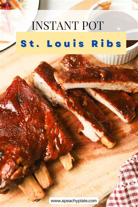 Instant Pot St Louis Ribs With Apple Juice A Peachy Plate