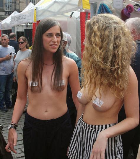 See And Save As Edinburgh Free The Nipple Rally Go Topless Day Porn