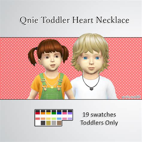 Sims 4 Ccs The Best Toddlers Necklace Clothing