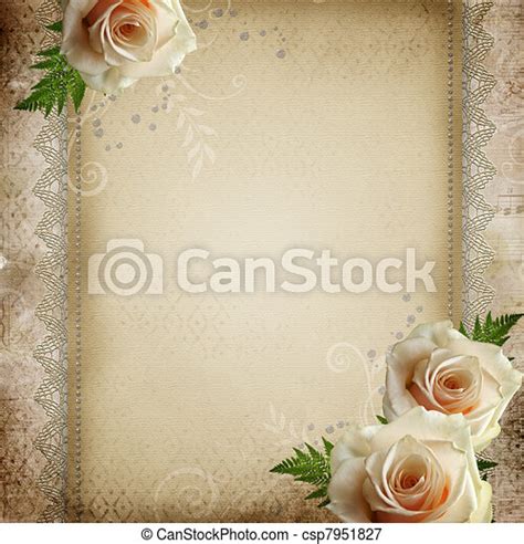 Vintage Beautiful Wedding Background Canstock