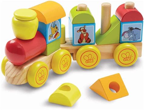 Melissa And Doug Disney Baby Winnie The Pooh Wooden Stacking Train