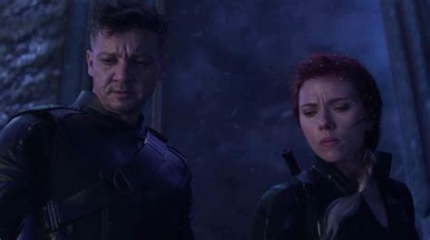 black widow and hawkeye fight thanos goons on vormir in newly released deleted scene from