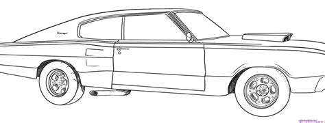 How to draw a car on