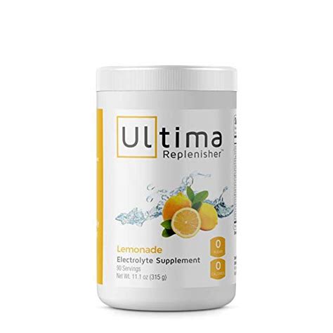 Ultima Replenisher Electrolyte Powder Lemonade 90 Servings Vitascity