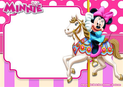 14 Free Printable Minnie Mouse All Ages Invitation Templates Drevio