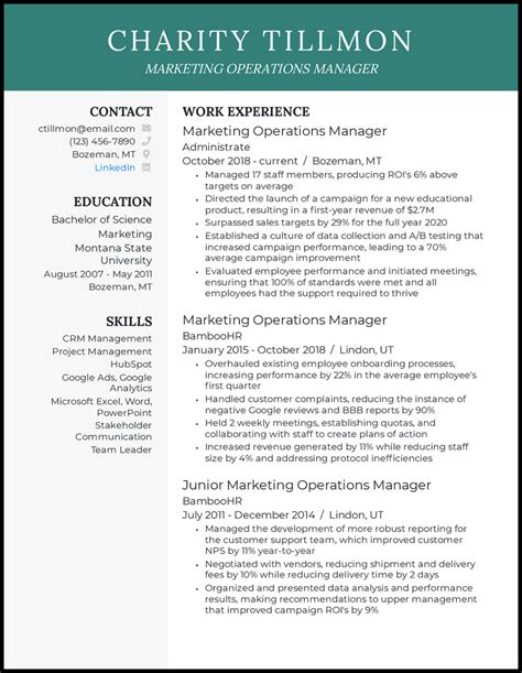17 Operations Manager Resume Examples That Work In 2023