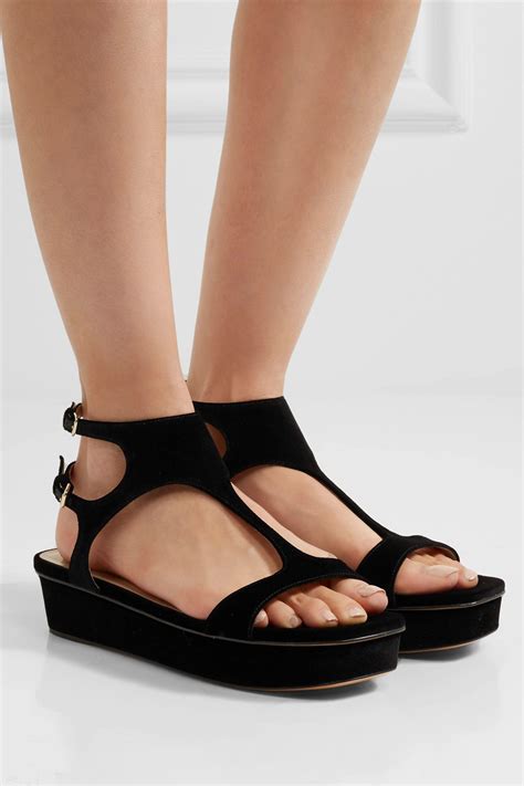 Maybe you would like to learn more about one of these? Valentino Velvet Platform Sandals in Black - Lyst