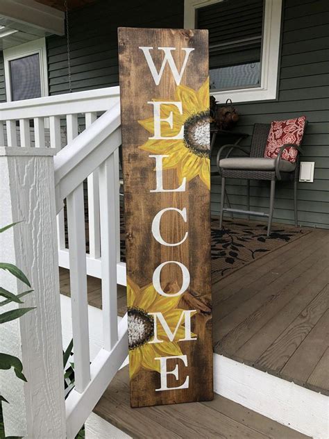 Beginnerwoodworkinghowtouse Wooden Welcome Signs Cool Wood Projects
