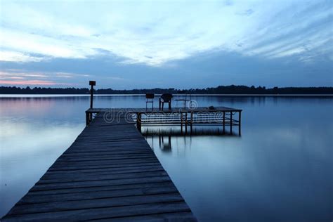 Wooden Pier At The Lake Stock Photo Image Of Nature 52196740