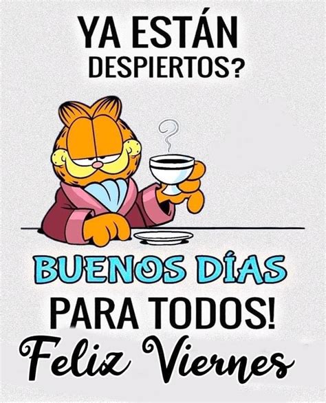 A Cartoon Cat Sitting At A Table With A Cup In His Hand And The Caption Reads Ya Esta Despirito