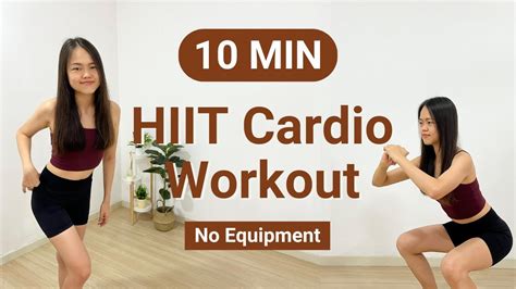 Min Hiit Cardio Full Body Workout No Equipment At Home Non Stop Sweaty Burn Lots Of