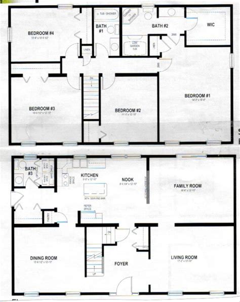 Two Story Home Designs Two Story House Plans Barndominium Floor