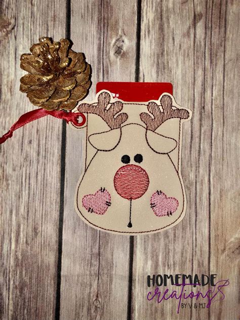 Vintage Reindeer Gift Card Holder Christmas Ornament In The