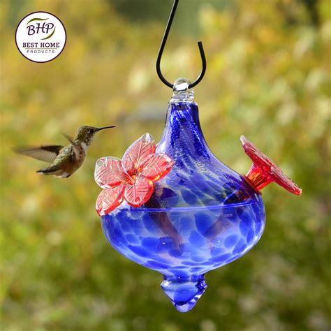 We did not find results for: Blown Glass Hummingbird Feeder - Flower Vase with Blue ...
