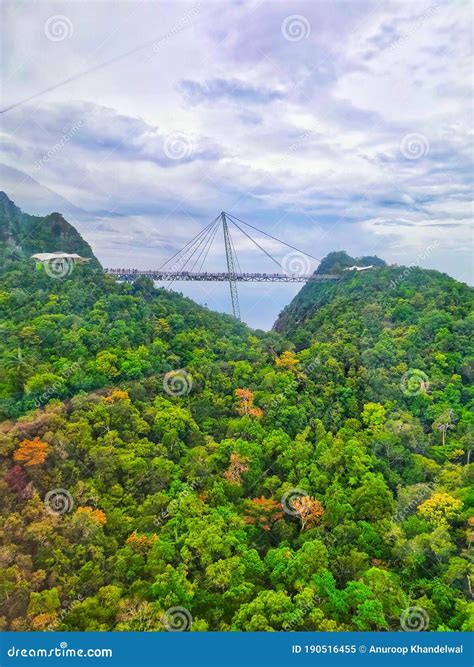 Langkawi Island Malaysia January 3rd 2019 Sky Bridge Is Curved