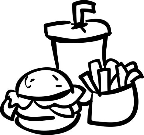 Food & beverage icon set. Fast Food Burger Drink And Fries Svg Png Icon Free ...