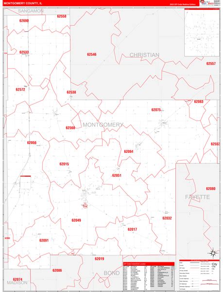 Maps Of Montgomery County Illinois