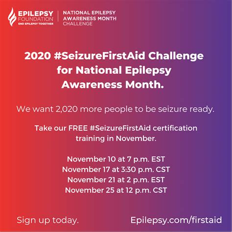 Epilepsy Foundation Urging People To Get Certified For Seizure First