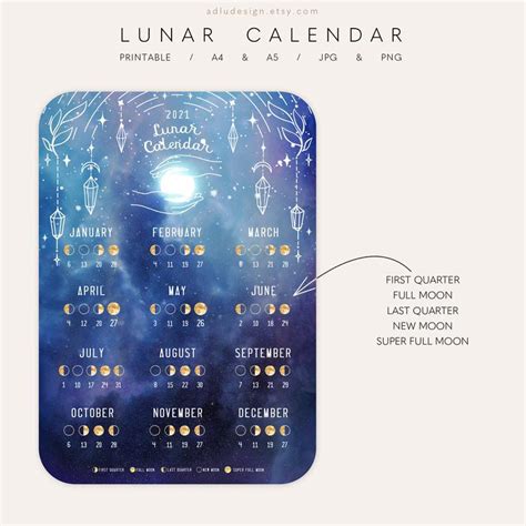 2021 Lunar Calendar Printable