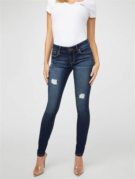 Sienna Curvy Skinny Low Rise Jeans Guess Factory