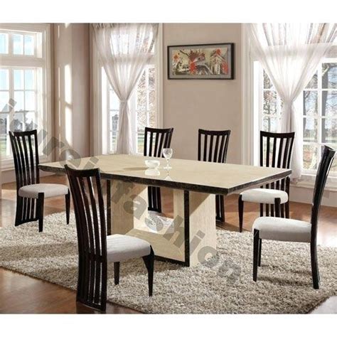 Awqm marble dining table set for 4, rectangular faux marble table and 4 pu leather chairs dining set for home, dining room, brown amazon $ 239.99. Marble Effect Dining Tables and Chairs | Dining Room Ideas