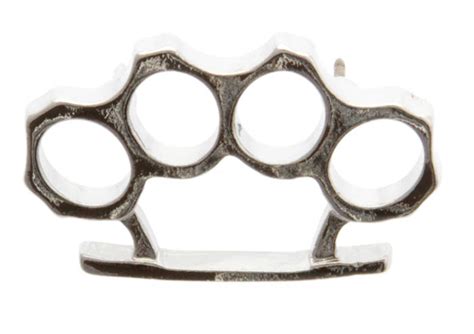 Silver Plated Brass Knuckles Pin The Cheap Place
