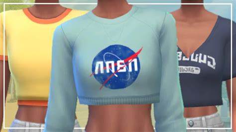 The Sims 4 Cc Favorites 2 Maxis Match Topsshirts Youtube