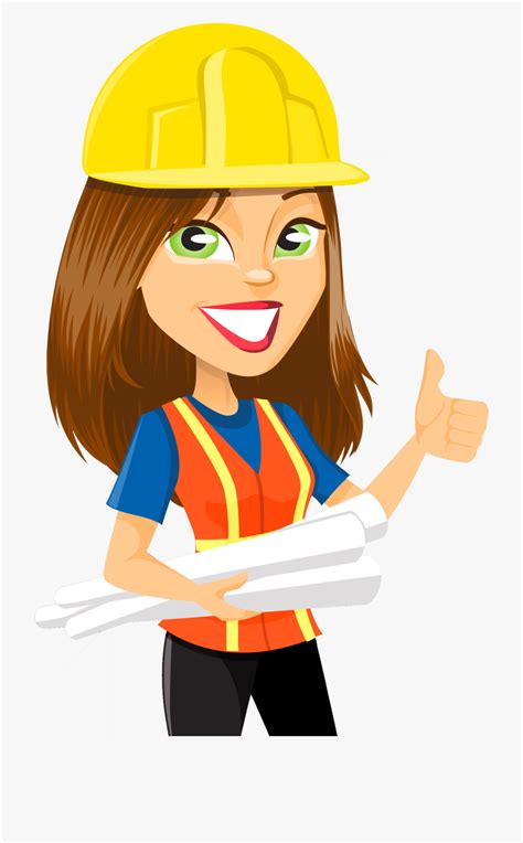 Girl Clipart Construction Worker Girl Construction Worker Transparent