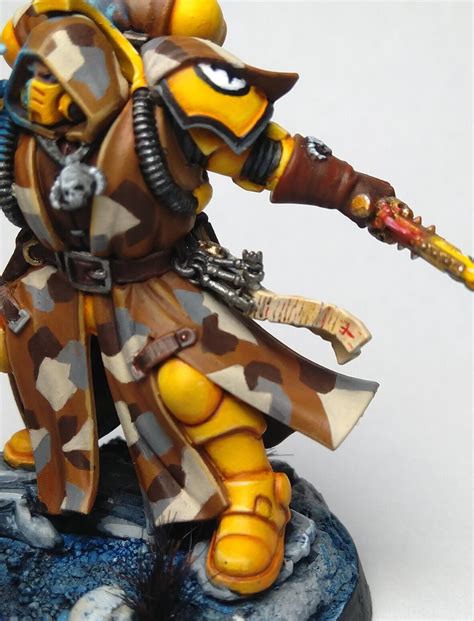 Warhammer 40k Imperial Fists Primaris Librarian In Phobos Etsy