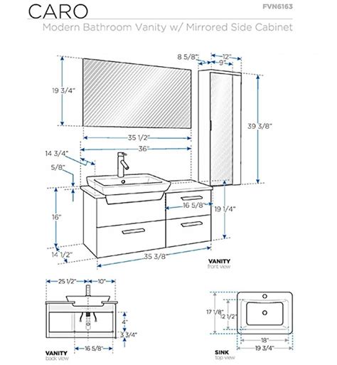 Bathroom vanity dimensions standard regarding measurements ideas. Standard Height For Bathroom Vanity Standard Height Of ...