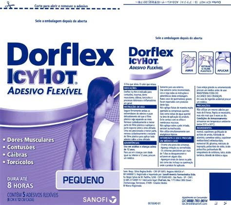 Dorflex Icy Hot Flexible Small Patch Lead Chemical Co Ltd