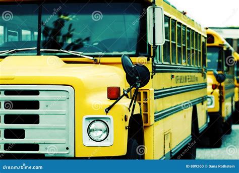 Autobuses Escolares Foto De Archivo Imagen De Megabuses 809260