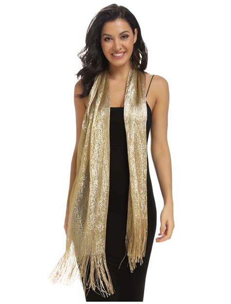 Buy Rheane Sparkling Metallic Shawls And Wraps For Evening Party