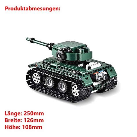 Bandu Rc Ferngesteuerter Panzer Panzer German Tiger I Aus Bausteinen