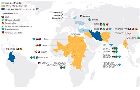 Mapa De Conflictos En El Mundo