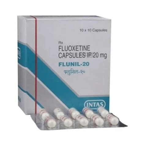 Fluoxetine Capsules 20 Mg Intas Pharmaceuticals Ltd 10x10 At Rs 200